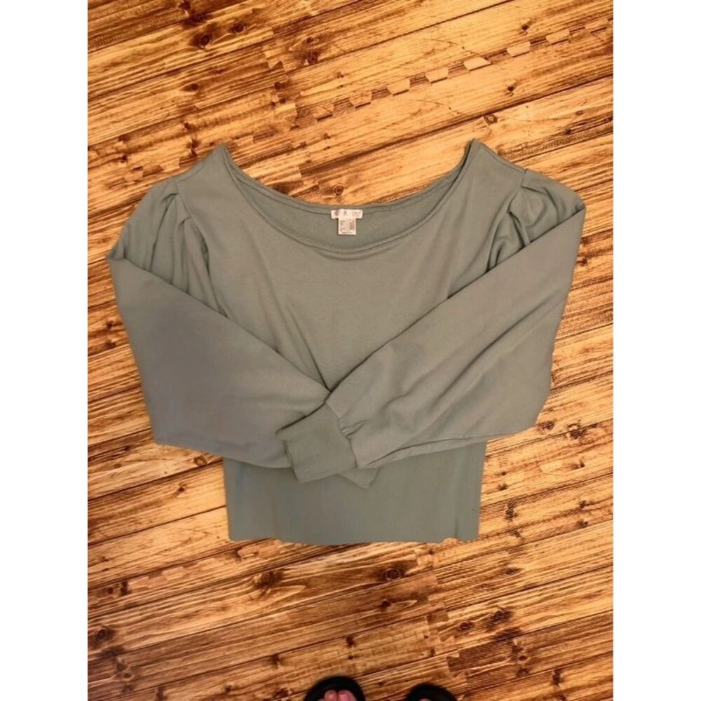 Venus Sage Green Off The Shoulder Top